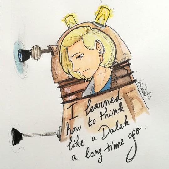 540x539 dalek drawing tumblr - Dalek Drawing
