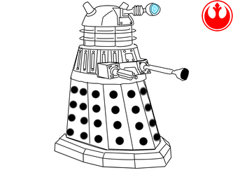 333x250 dalek drawing - Dalek Drawing