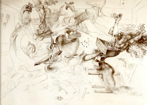 500x358 why not a blog dali drawings - Dali Drawings