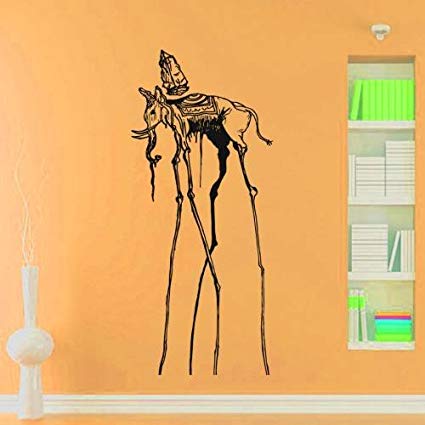 425x425 wall decals salvador dali elephant reproduction living any room - Dali Elephant Drawing
