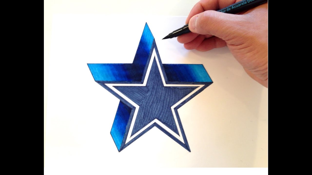 1280x720 how to draw the dallas cowboys logo - Dallas Cowboys Drawings