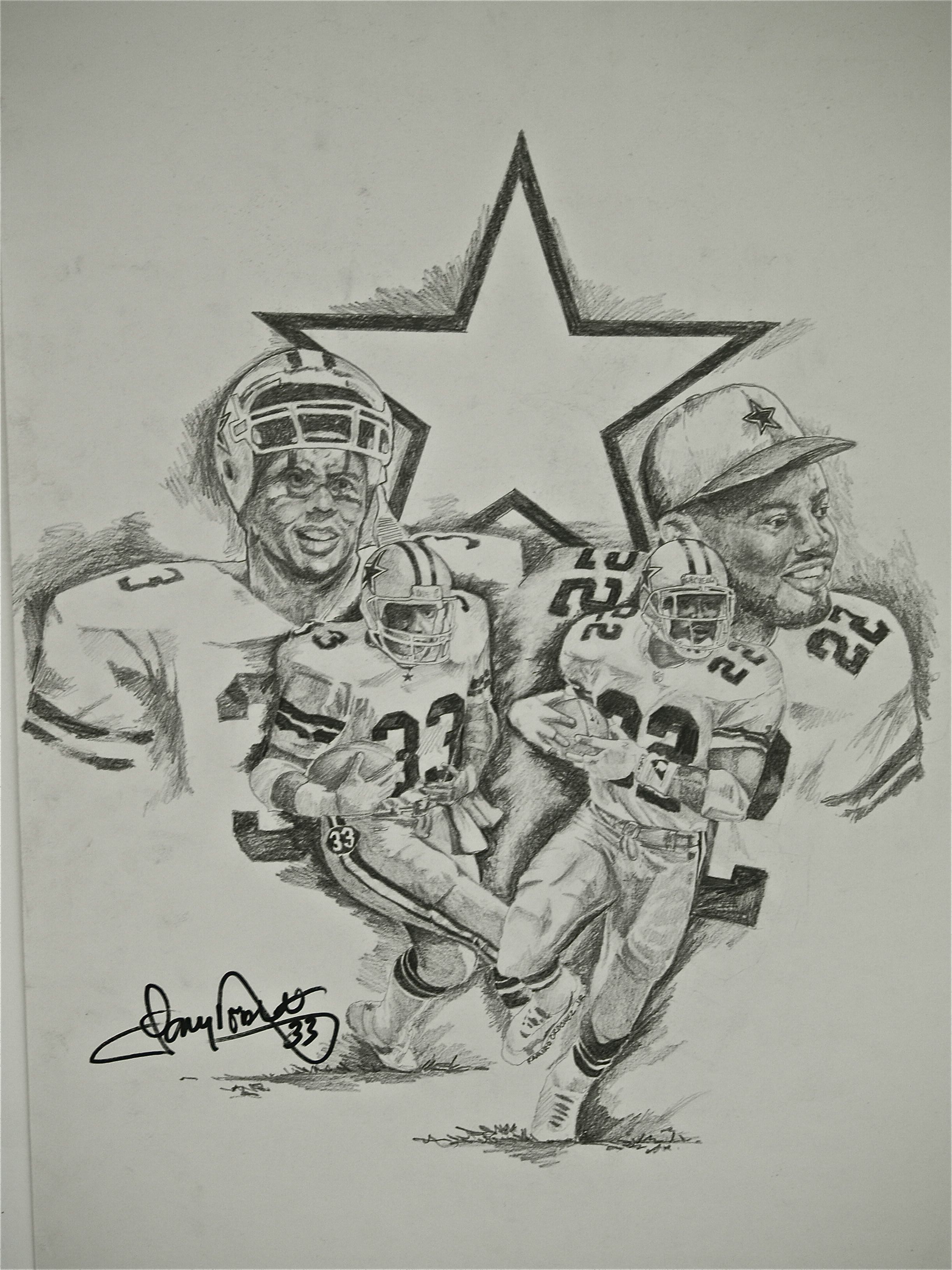 2448x3264 Sports Art Dallas Cowboys Art Pencil Drawing Art - Dallas Cowboys Drawings