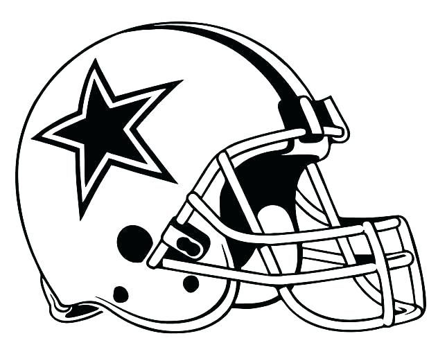 632x511 dallas cowboys coloring - Dallas Cowboys Helmet Drawing