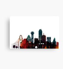 210x230 dallas skyline drawing canvas prints redbubble - Dallas Skyline Drawing