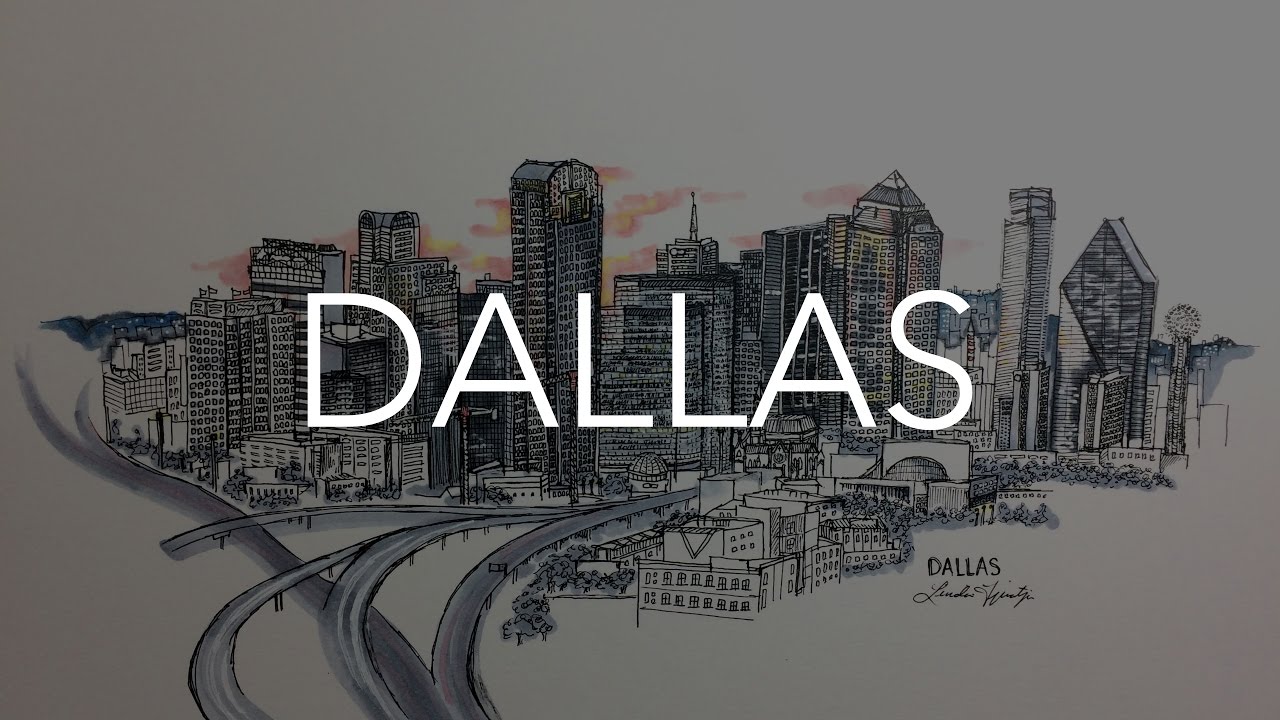 Dallas Skyline Drawing at Explore collection of