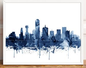 340x270 dallas skyline etsy - Dallas Skyline Drawing