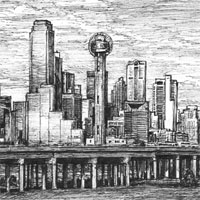 200x200 stephen wiltshire - Dallas Skyline Drawing