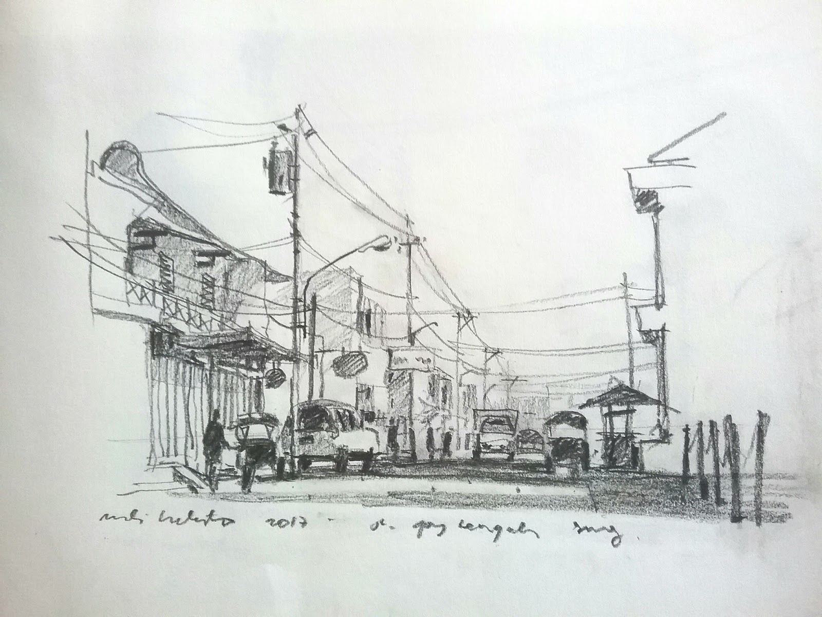 1600x1200 practicing a basic tool for an artist, pen and pencil sketching - Dallas Skyline Pencil Drawing