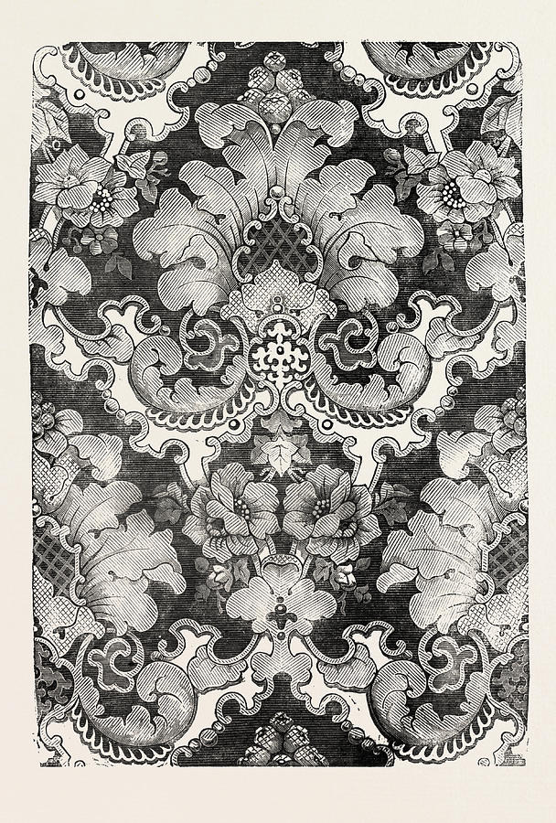 608x900 Damask Drawing - Damask Drawing
