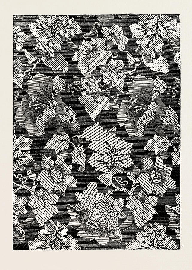642x900 Damask Pattern, Oadley And Co Drawing - Damask Drawing