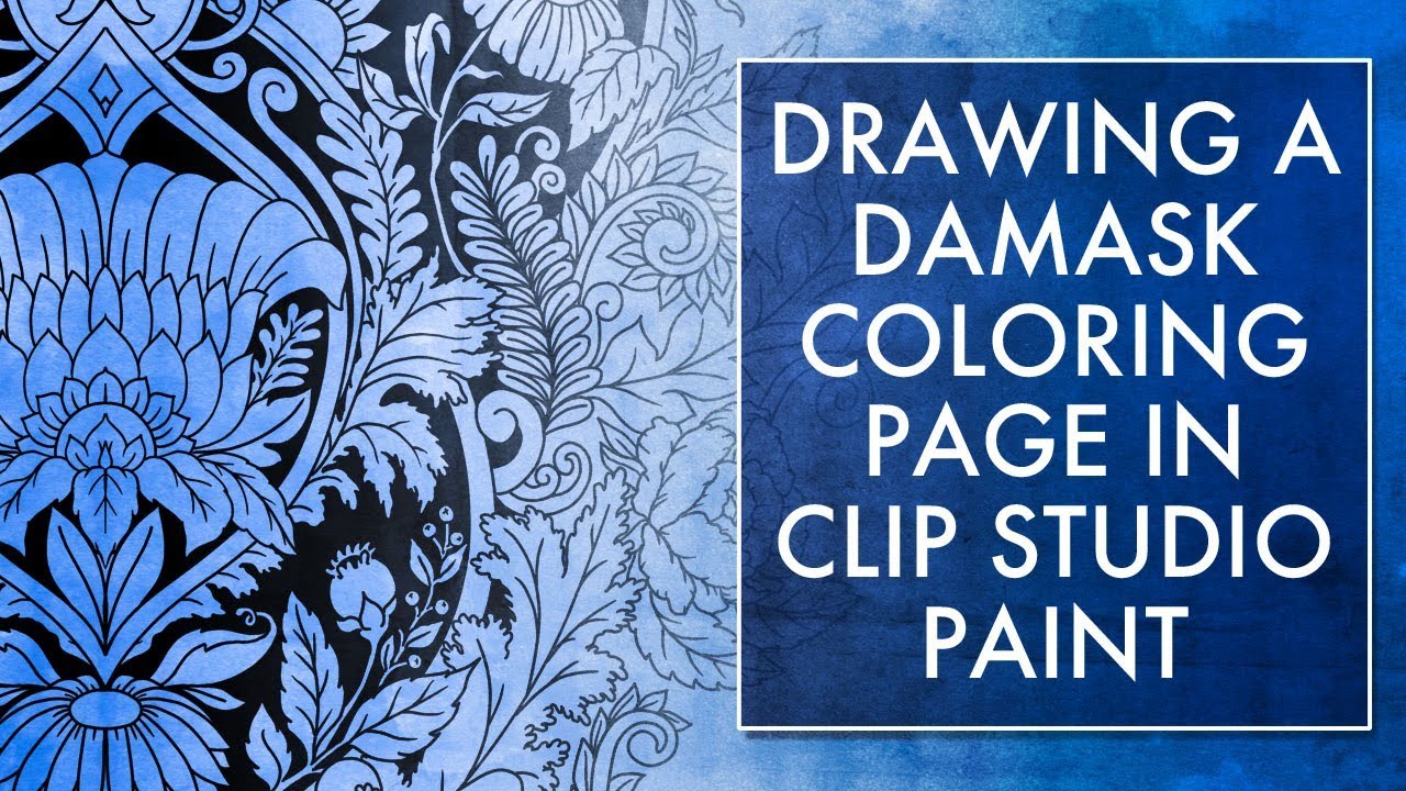 1280x720 Damask Speed Draw - Damask Drawing