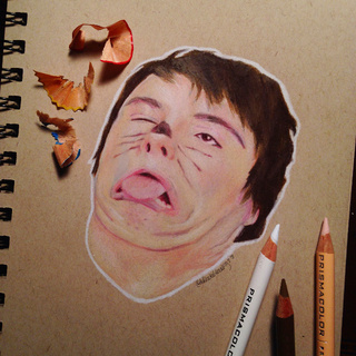 320x320 Old Drawing Of Dan Howell - Dan Drawing