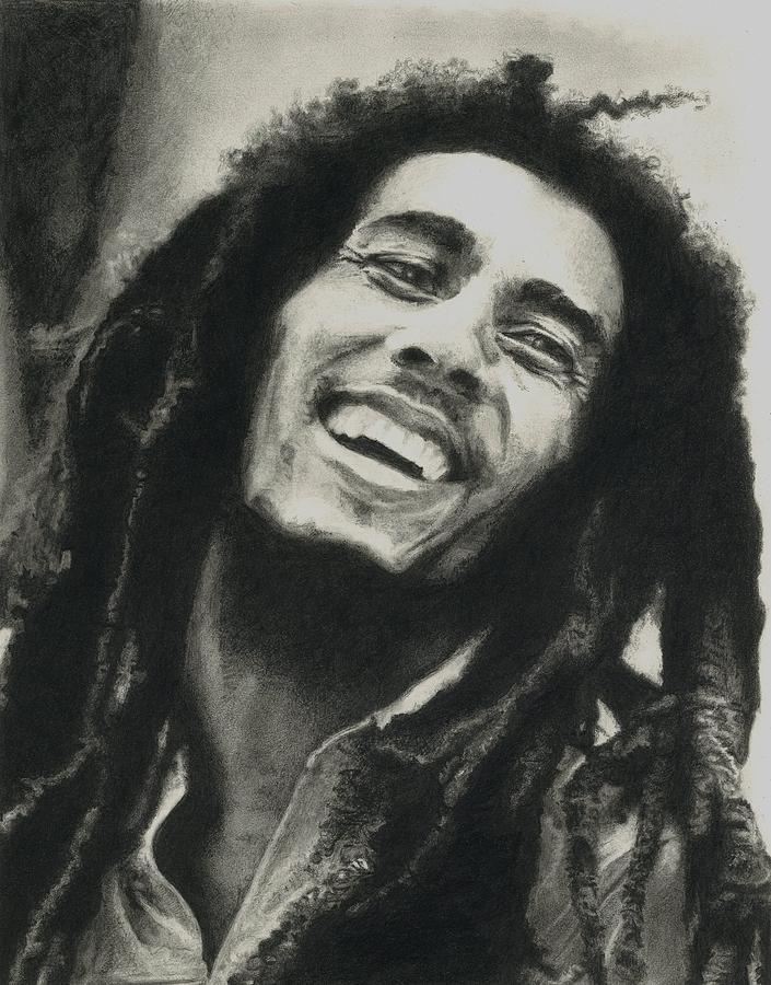 705x900 Bob Marley Drawing - Dan Drawing