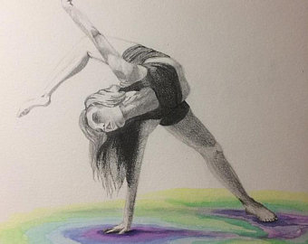 340x270 dance drawing etsy - Dance Drawing