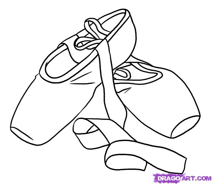 705x614 Easy To Draw Dance Shoes - Dance Shoes Drawing