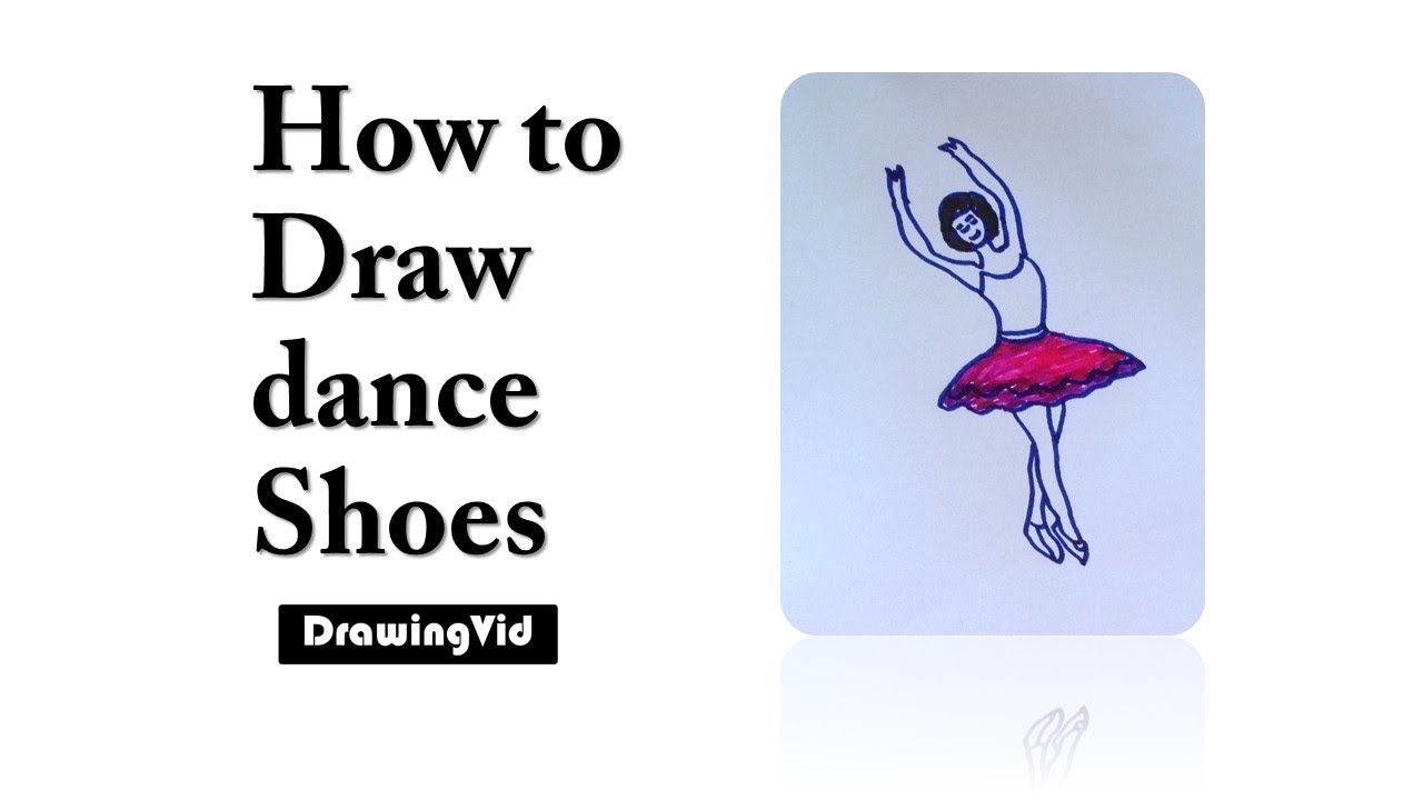 1280x720 How To Draw Dance Shoes - Dance Shoes Drawing