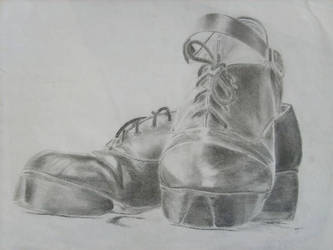 Dance Shoes Drawing at PaintingValley.com | Explore collection of Dance ...