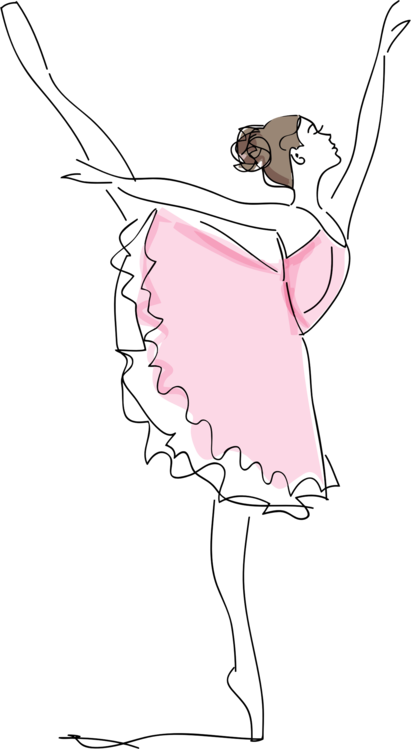 411x749 ballet dancer line art ballet shoe cc0 - Dancer Line Drawing