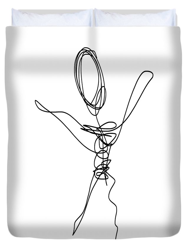 645x853 Blind Contour One Line Drawing - Dancer Line Drawing