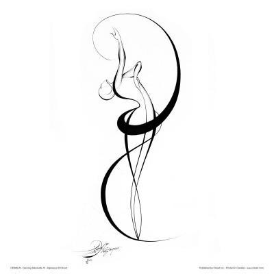 Dancer Line Drawing at PaintingValley.com | Explore collection of