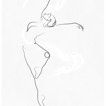 360x360 unfurl' dancer line drawing lightweight sweatshirt - Dancer Line Drawing