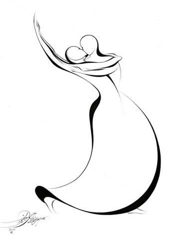 347x488 dancing couple no prints - Dancing Couple Drawing