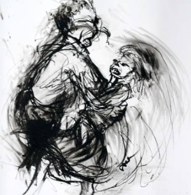 375x382 dancing couple drawing - Dancing Couple Drawing