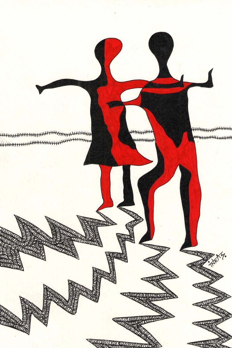 770x1154 dancing couple drawing - Dancing Couple Drawing