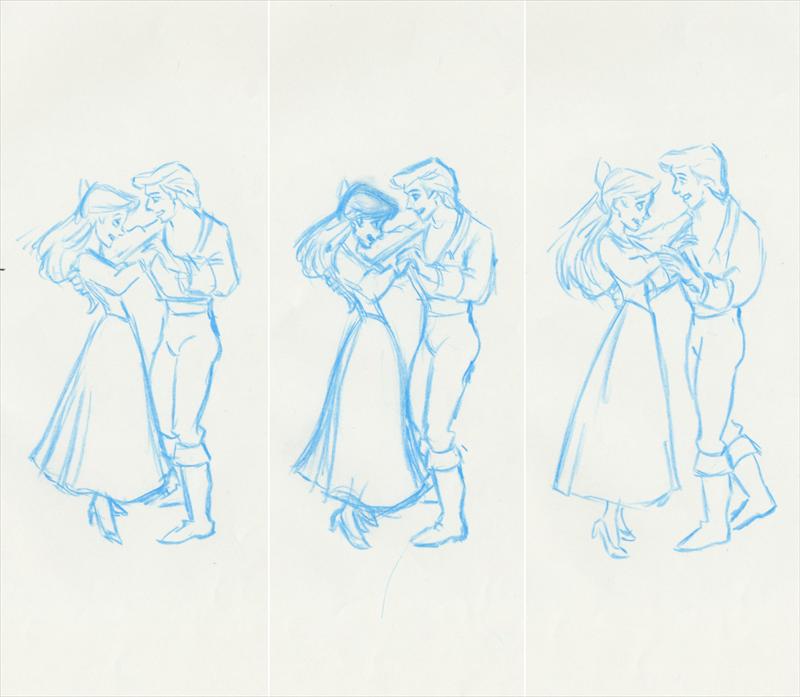 800x697 Disney The Little Mermaid Animation - Dancing Drawing Animation