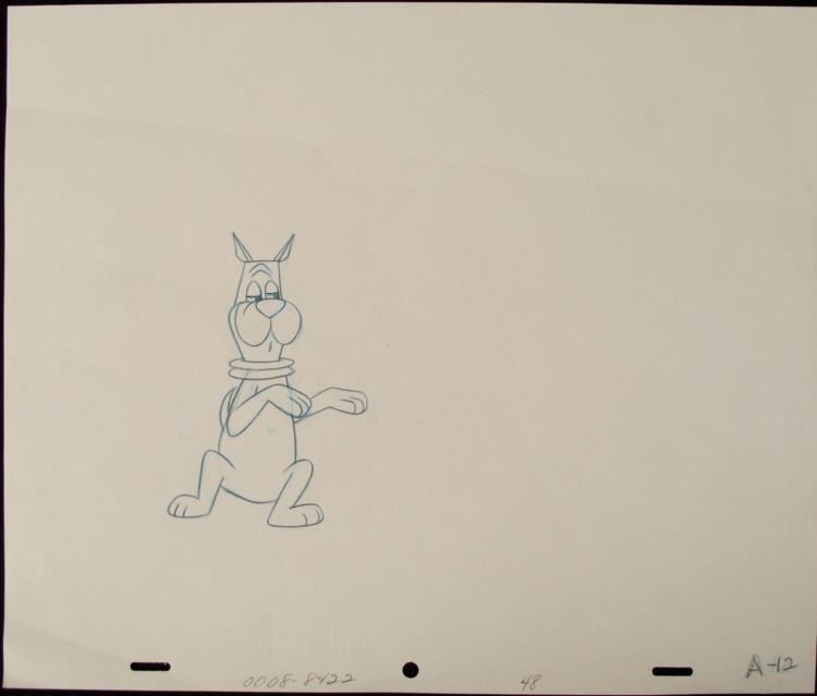 750x639 Astro The Jetsons Original Drawing Animation Dance Dog - Dancing Drawing Animation
