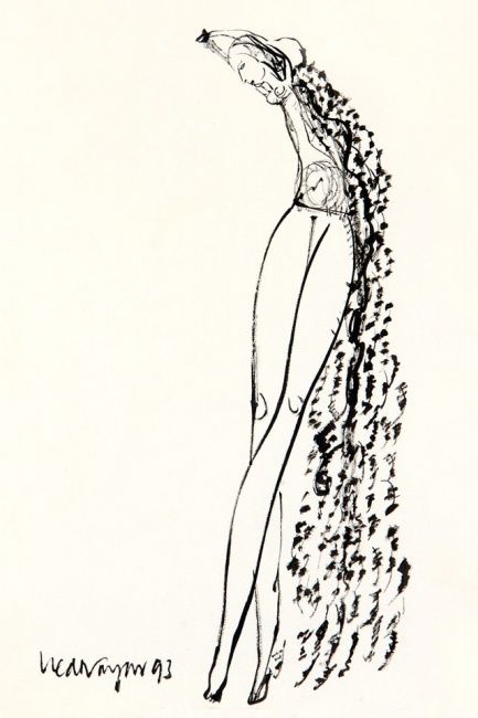 433x650 Dancing Figure Digital Arts - Dancing Figure Drawing