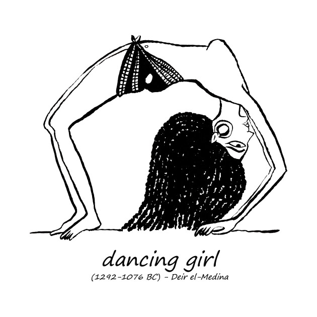 630x630 Dancing Girl Egyptian Ostracon Ii - Dancing Girl Drawing