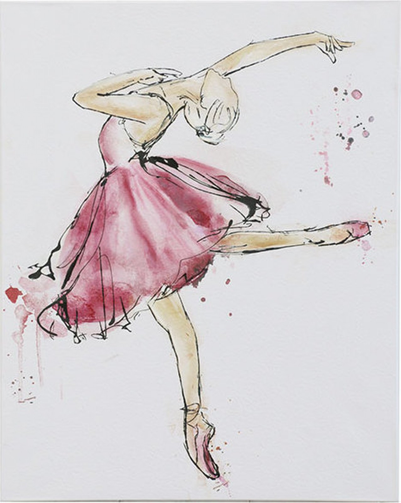 1276x1600 parchment print dancing girl wholesale homewares and giftware - Dancing Girl Drawing