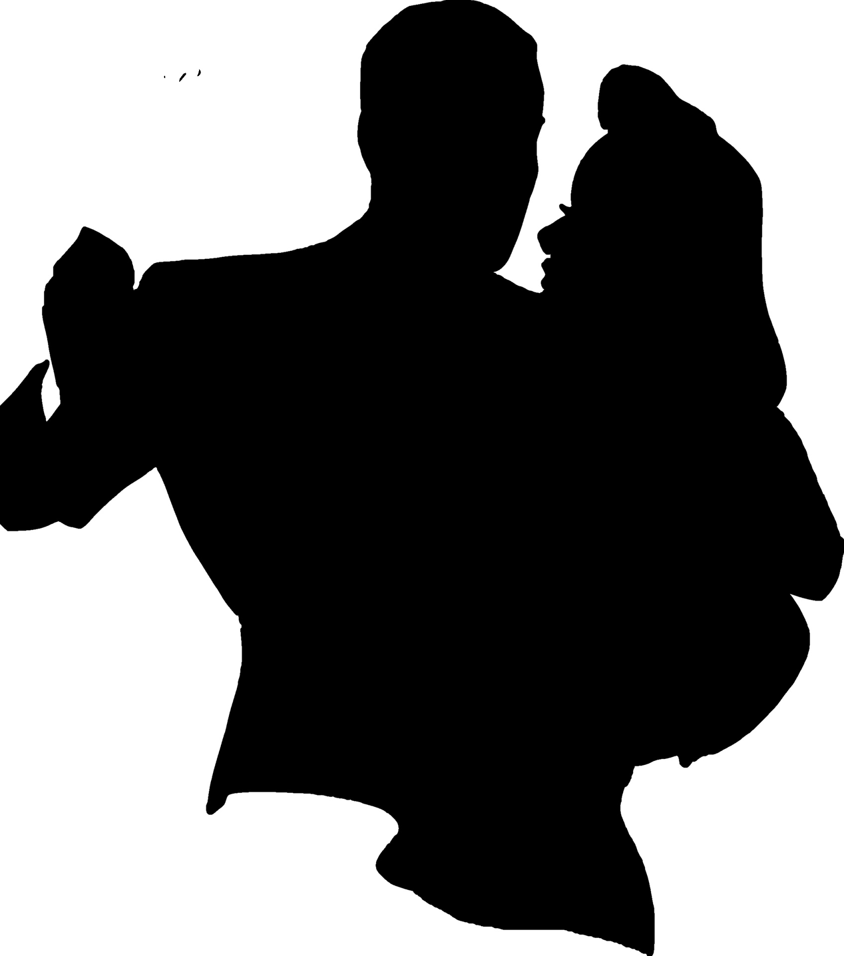 1696x1920 Black, Silhouette, Dancing, Couple, Dance - Dancing People Drawing