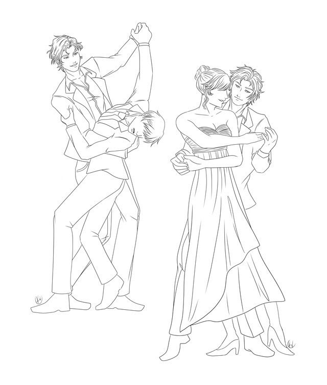 640x753 Dancing Practice Art Amino - Dancing Poses For Drawing