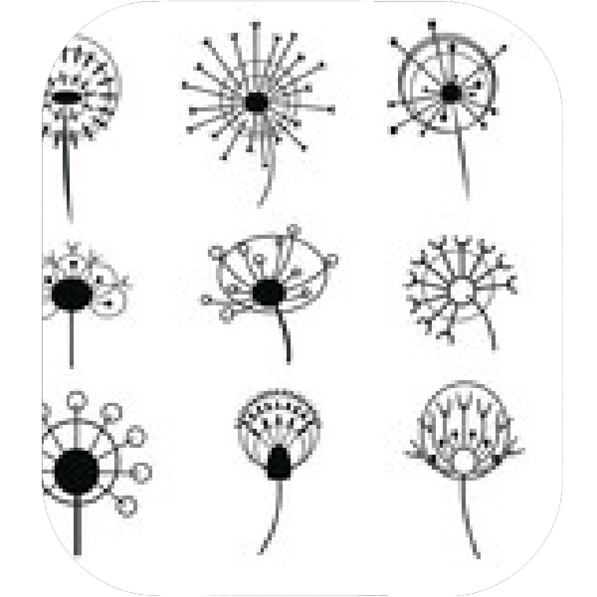 1200x1200 Designs Mein Mousepad Design Mousepad Selbst Designen - Dandelion Black And White Drawing