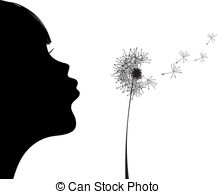 217x194 Dandelion Blowing Wind Clipart Vector And Illustration - Dandelion Blowing In The Wind Drawing