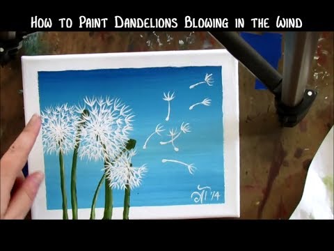 480x360 How To Paint Dandelions Blowing In The Wind - Dandelion Blowing In The Wind Drawing