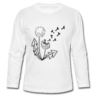 190x190 Dandelion Dandelion Line Drawing Men's Premium T Shirt Spreadshirt - Dandelion Line Drawing