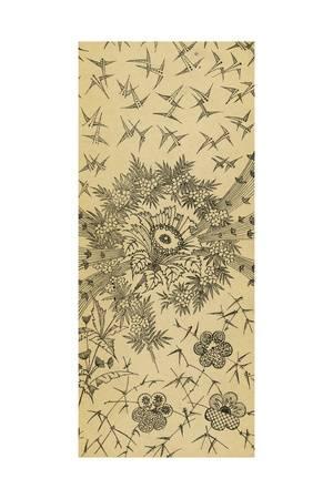 300x450 Line Drawing Of Dandelion Puff With Seeds Art Print - Dandelion Line Drawing