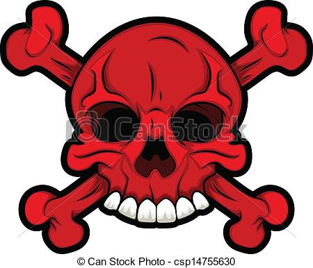 450x386 drawing art of cartoon danger sign skull face with crossbones - Danger Drawing