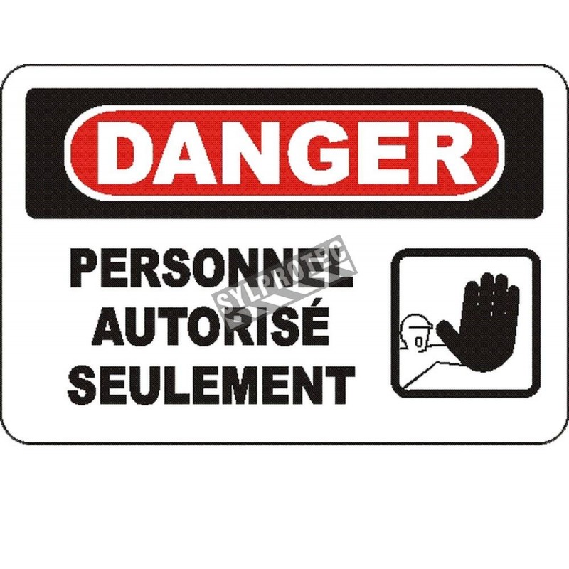 800x800 french osha authorized personnel with drawing of a hand - Danger Drawing