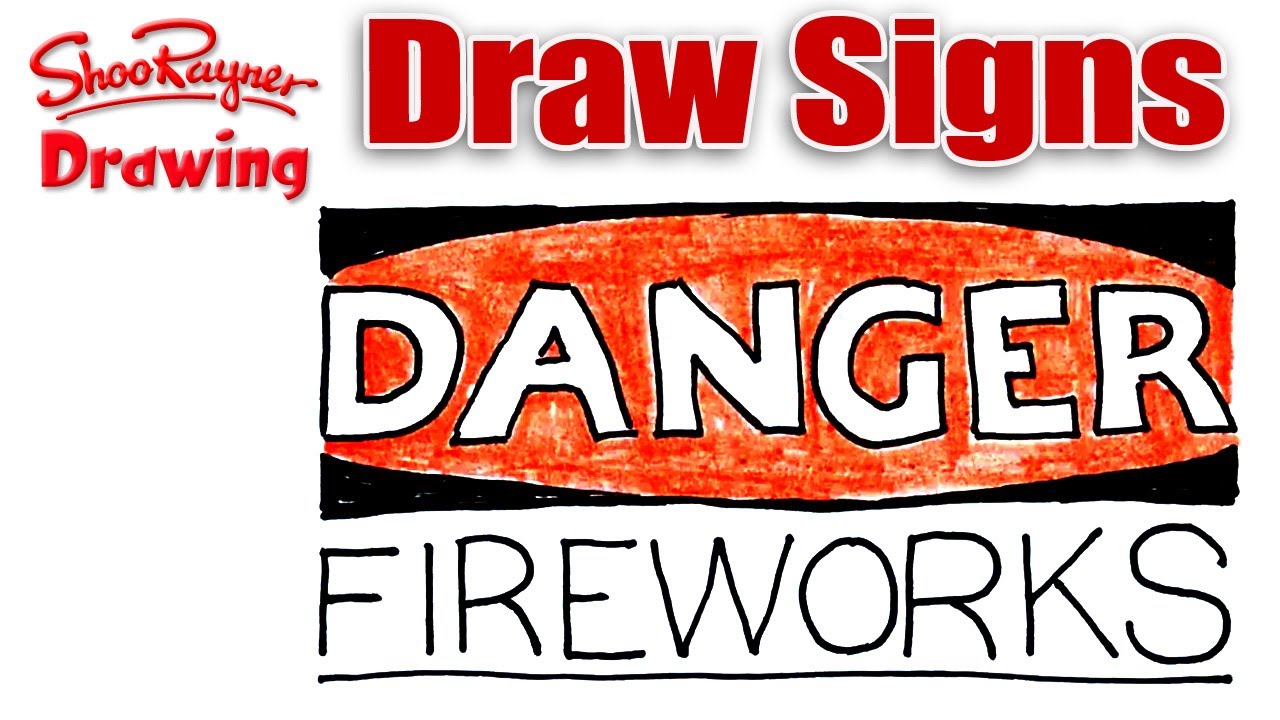 1280x720 how to draw a danger sign - Danger Drawing