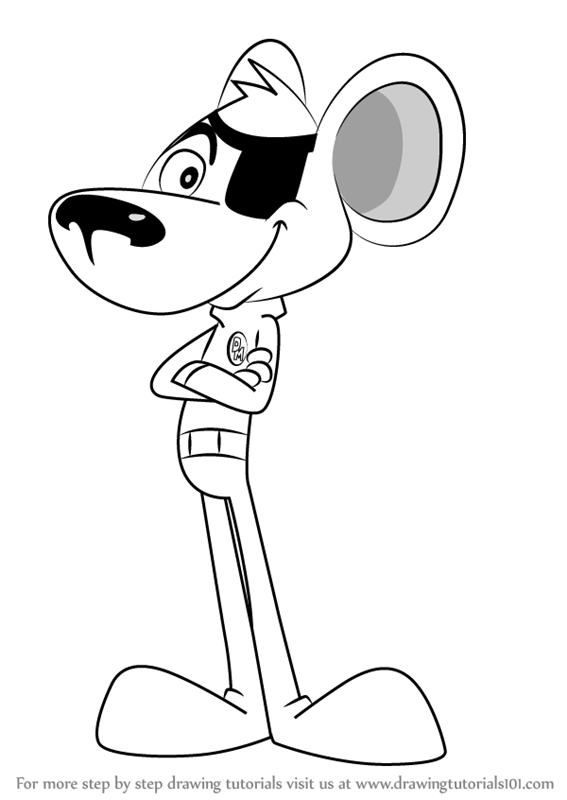 567x800 learn how to draw danger mouse - Danger Drawing