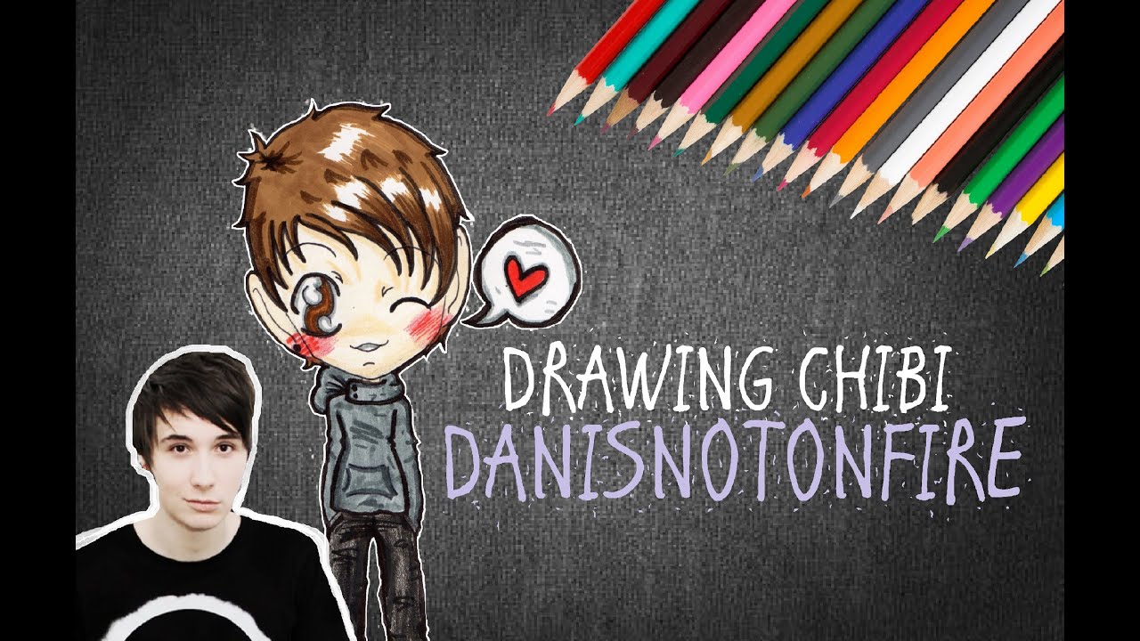 1280x720 Drawing Chibi Dan Howell Danisnotonfire - Danisnotonfire Drawing