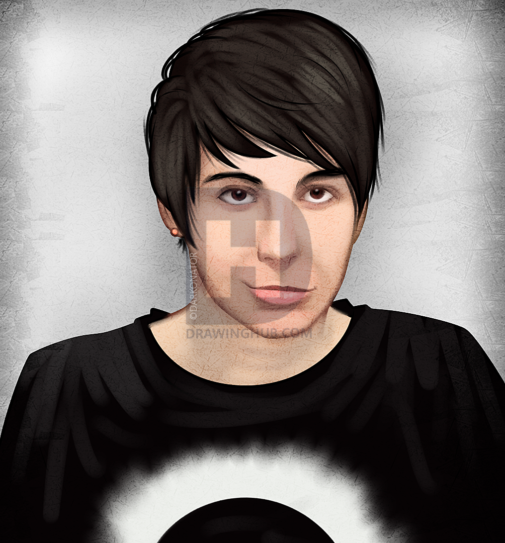 1016x1092 How To Draw Danisnotonfire, Dan Howell, Step - Danisnotonfire Drawing