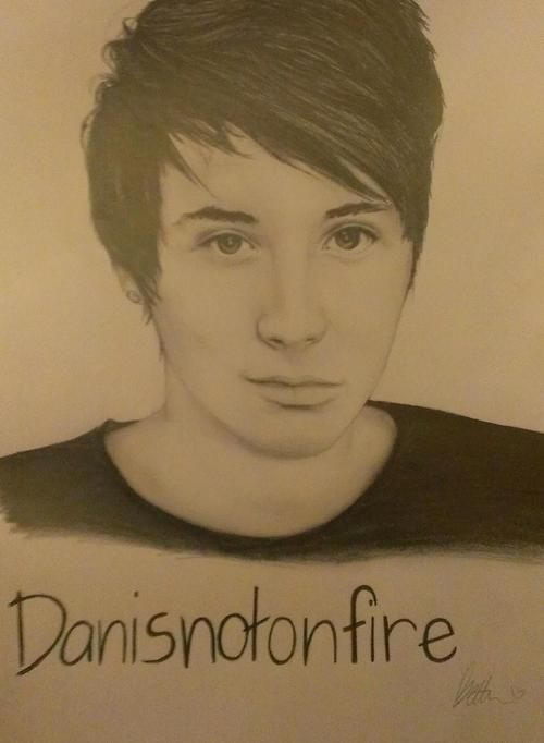 500x682 Amazingphil Danisnotonfire Dan Howell Amazingphil Drawing - Danisnotonfire Drawing