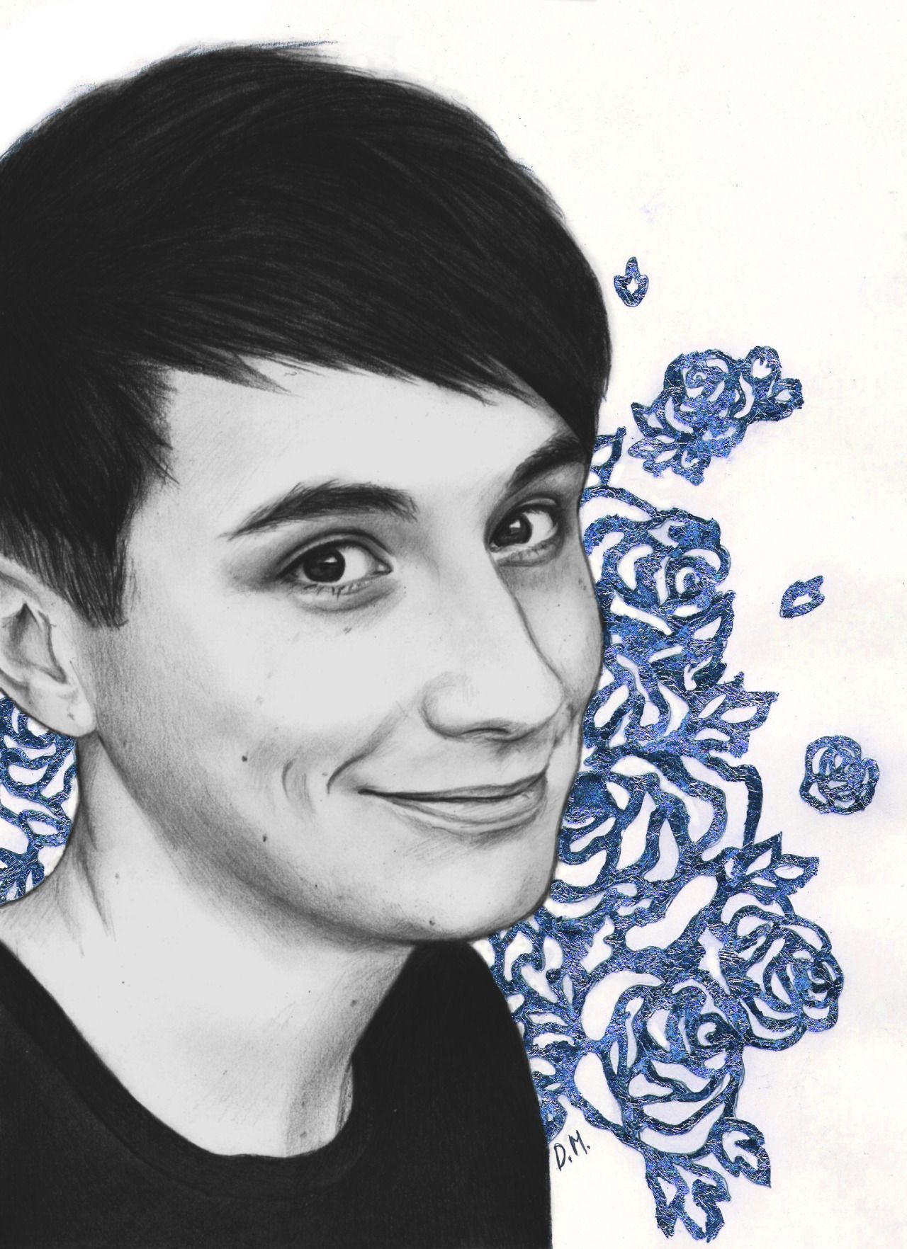 1280x1764 blacktothestars surprise surprise it's drawing - Danisnotonfire Drawing