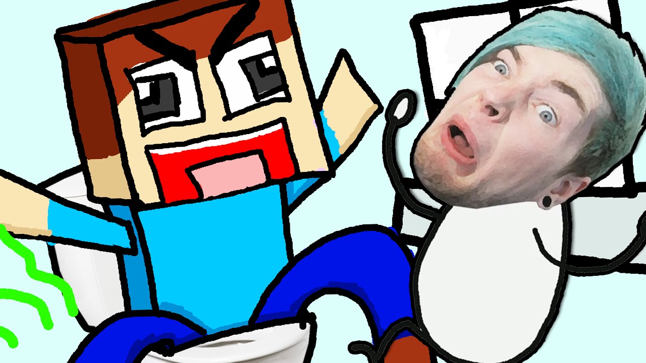 1280x720 steve on the toilet!! drawing your comments - Dantdm Drawing
