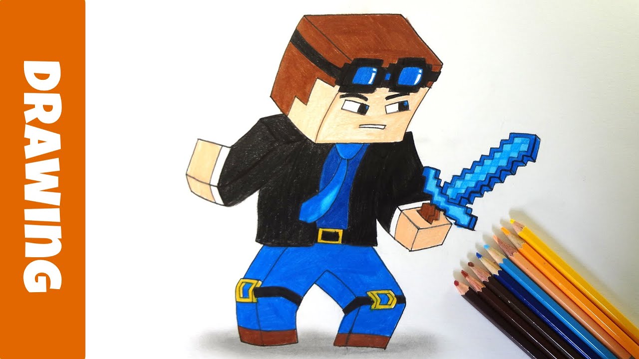 1280x720 Drawing Dantdm - Dantdm Drawing Minecraft